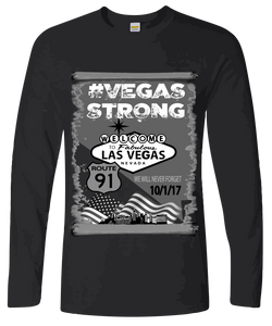 Commemorative #VegasStrong Long Sleeve T-Shirt Free Shipping