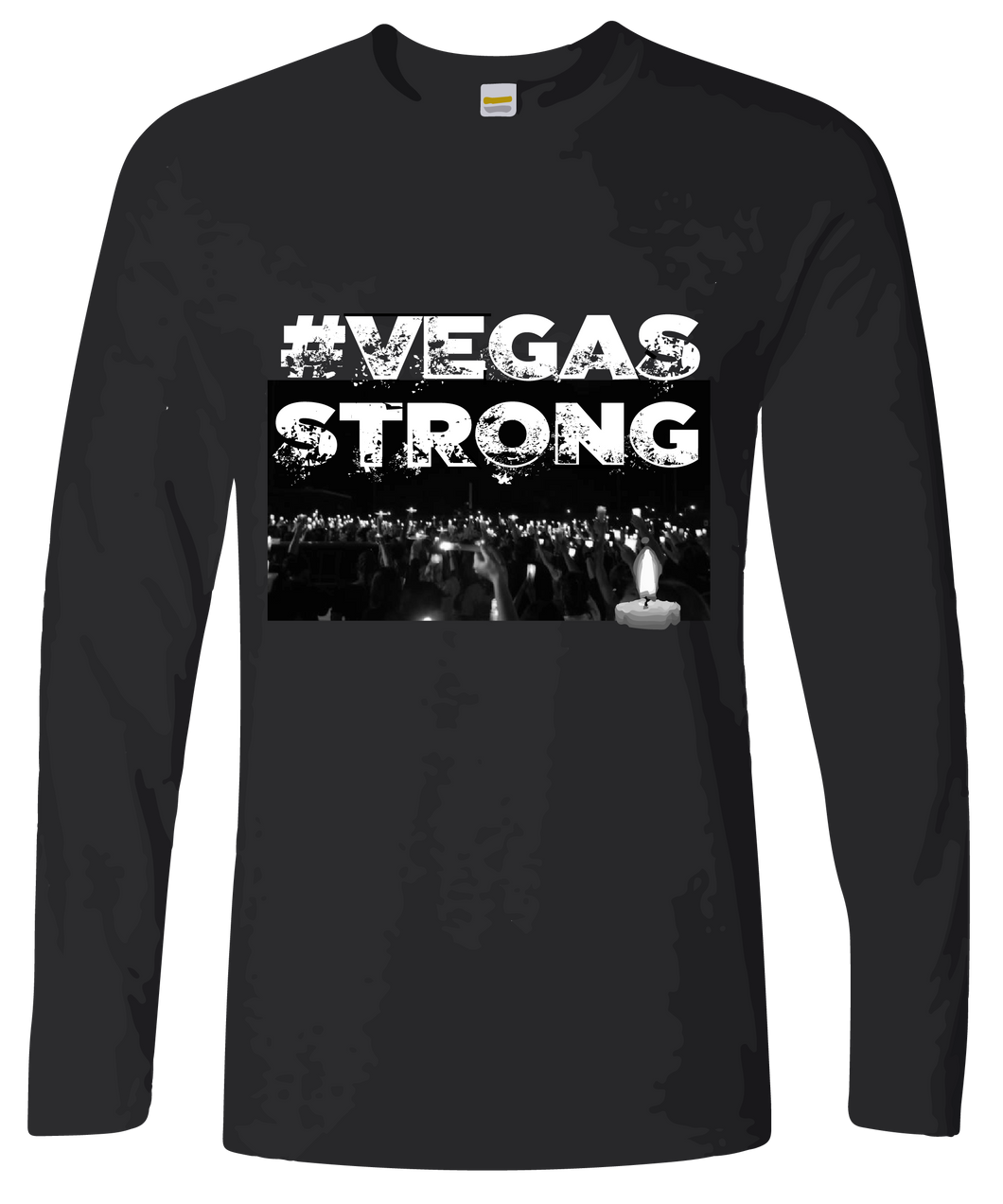 Candlelight #VegasStrong Long Sleeve T-Shirt Free Shipping