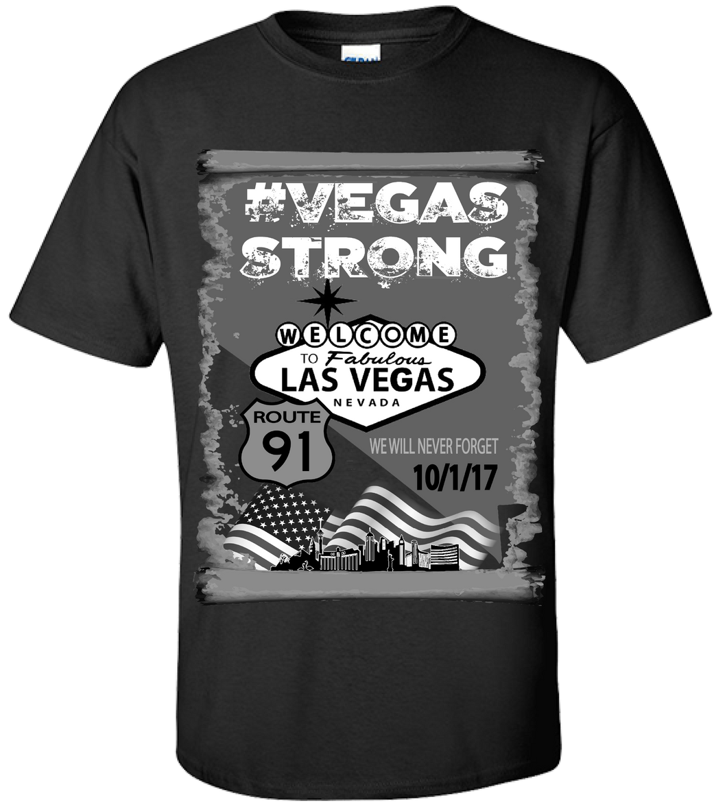 Commemorative #VegasStrong T-Shirt Free Shipping